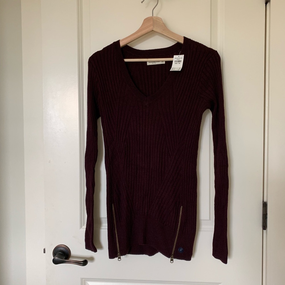 Burgundy sweater